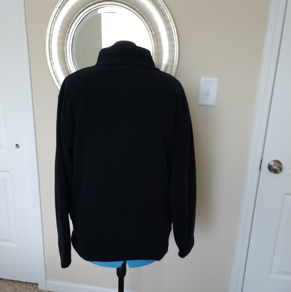 Ariat Black Fleece Jacket Size L Half zip - Picture 6 of 7